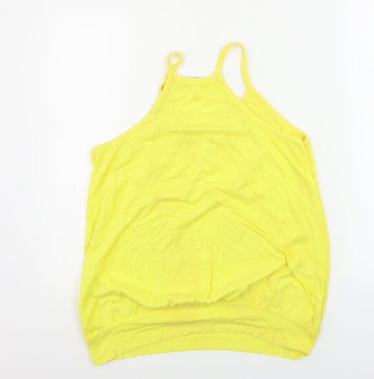 Topshop  Womens Yellow   Basic Tank Size 14