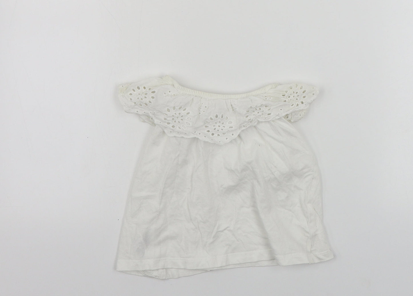 Primark  Girls White   Basic T-Shirt Size 2-3 Years