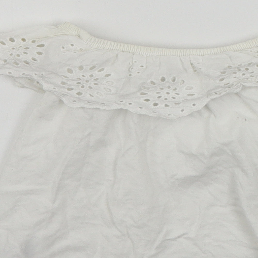 Primark  Girls White   Basic T-Shirt Size 2-3 Years