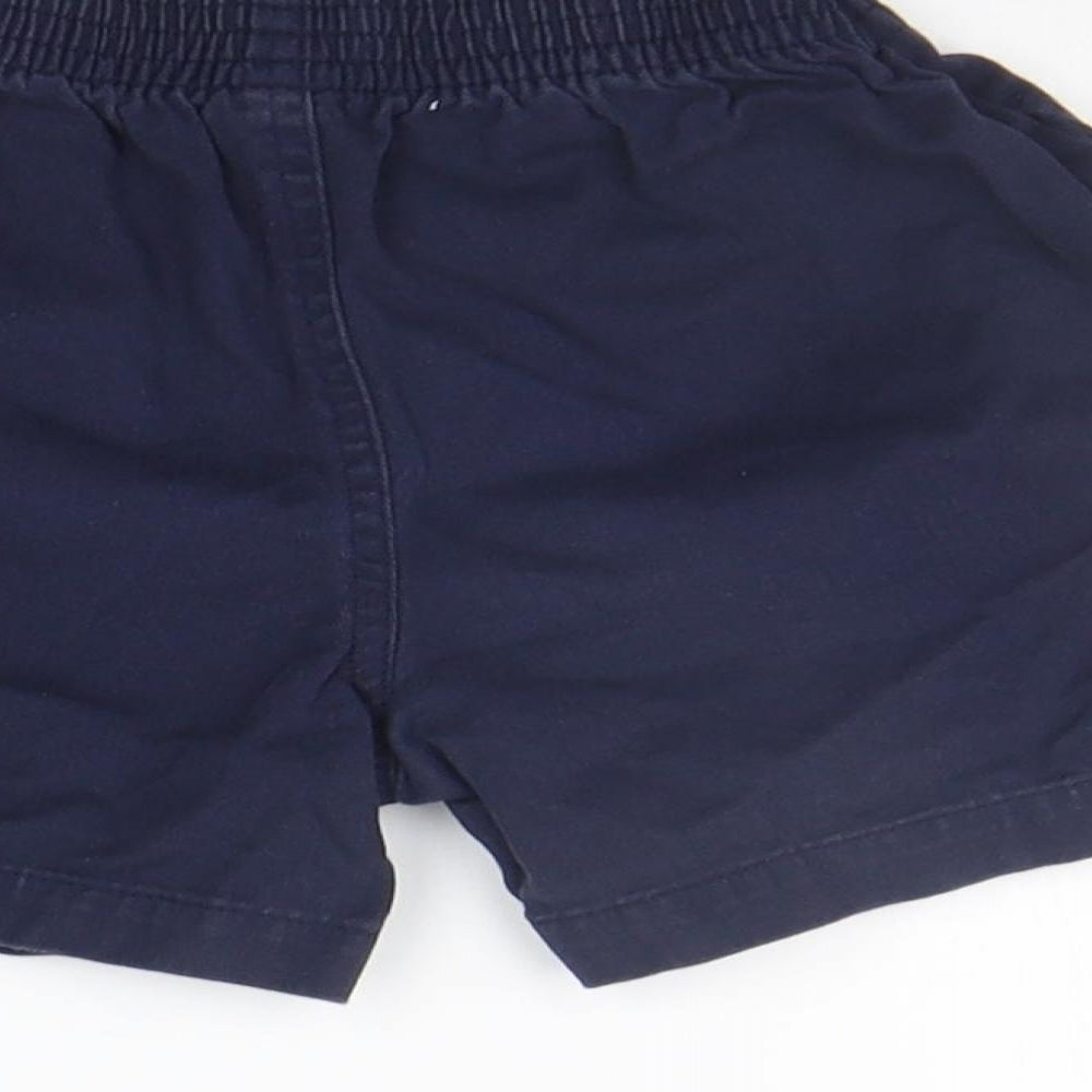 George Girls Blue   Chino Shorts Size 4-5 Years - Elastic Waist Band