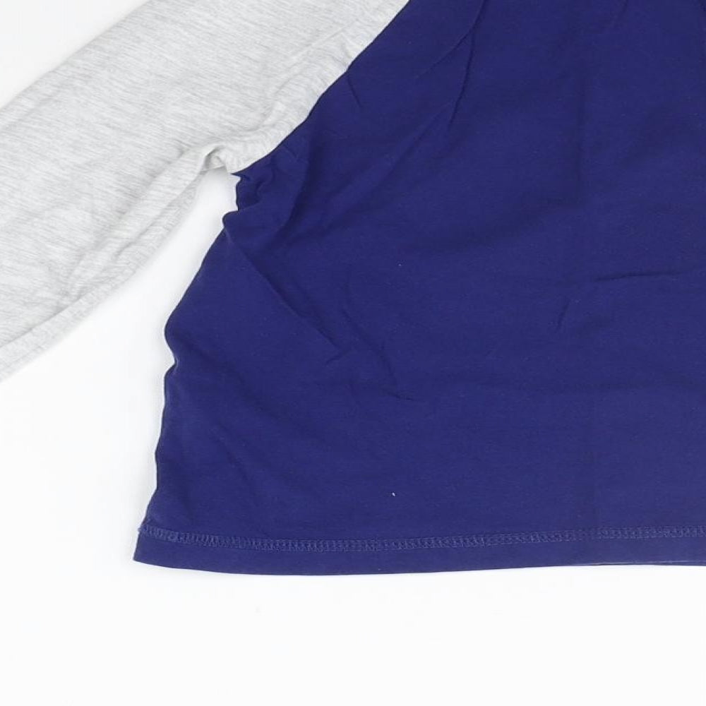George Girls Blue   Basic T-Shirt Size 4-5 Years