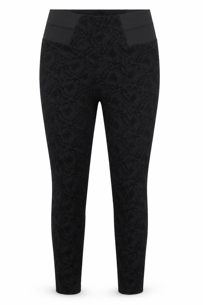 one tone Womens Black   Jegging Trousers Size M L28 in - Elastic Waist Band