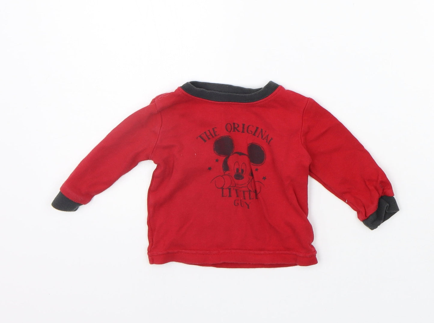 George Girls Red   Basic T-Shirt Size 3-6 Months
