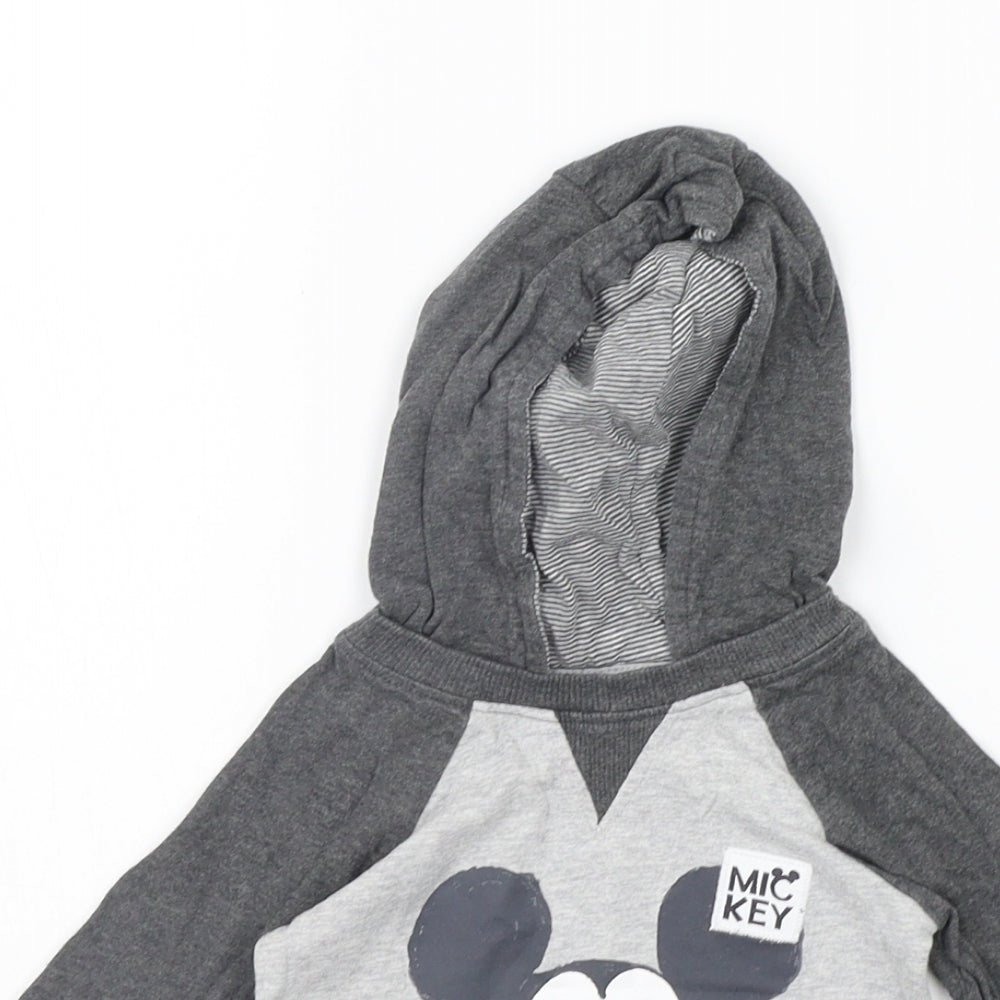 George Girls Grey   Pullover Jumper Size 3-6 Months  - Mickey