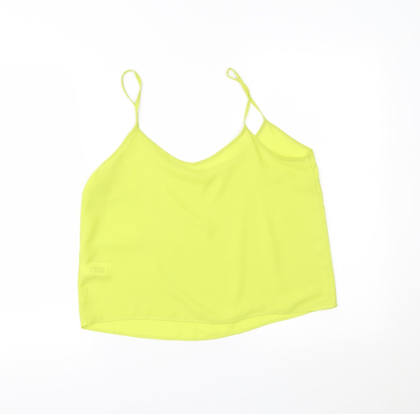 NEXT Womens Green  Chiffon Cropped T-Shirt Size 10