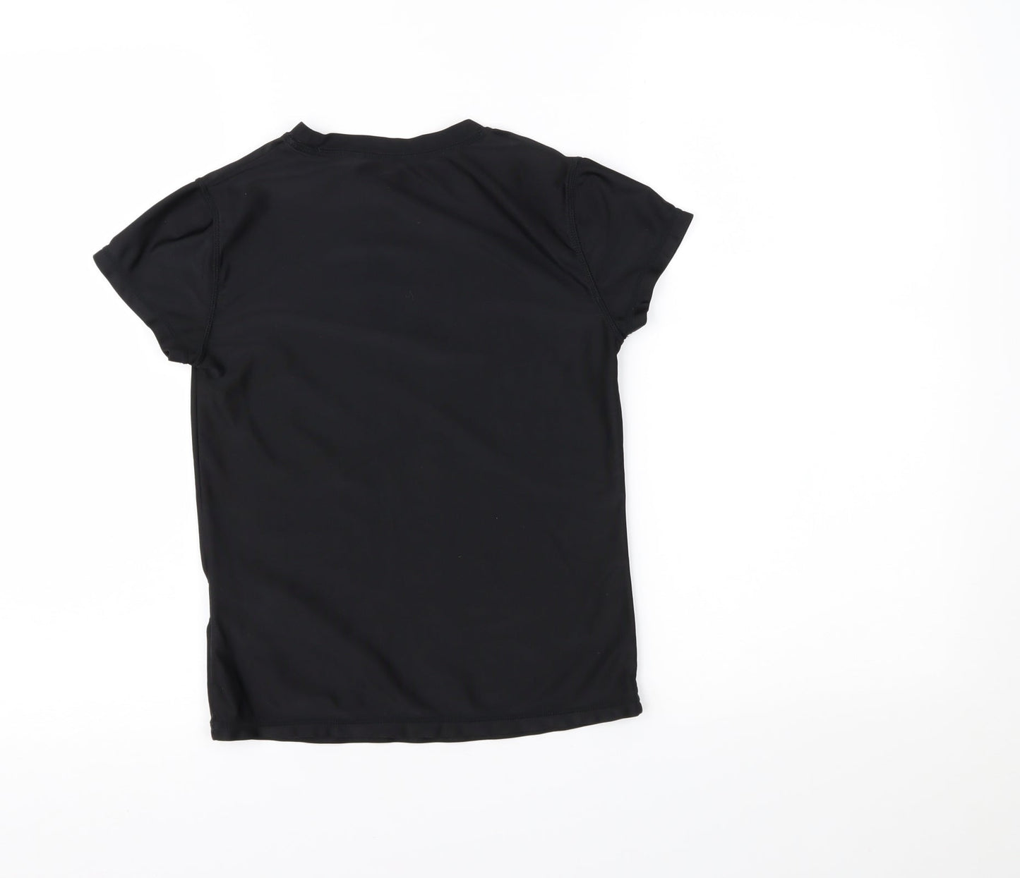 Wave Zone Girls Black   Basic T-Shirt Size 12 Years
