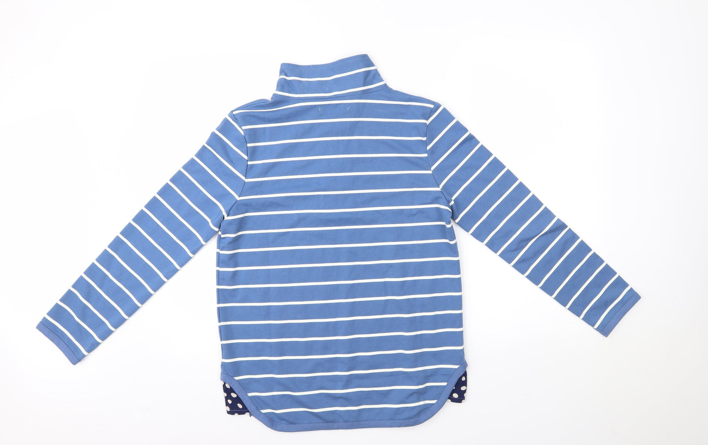 Tru Womens Blue Striped  Pullover Jumper Size S