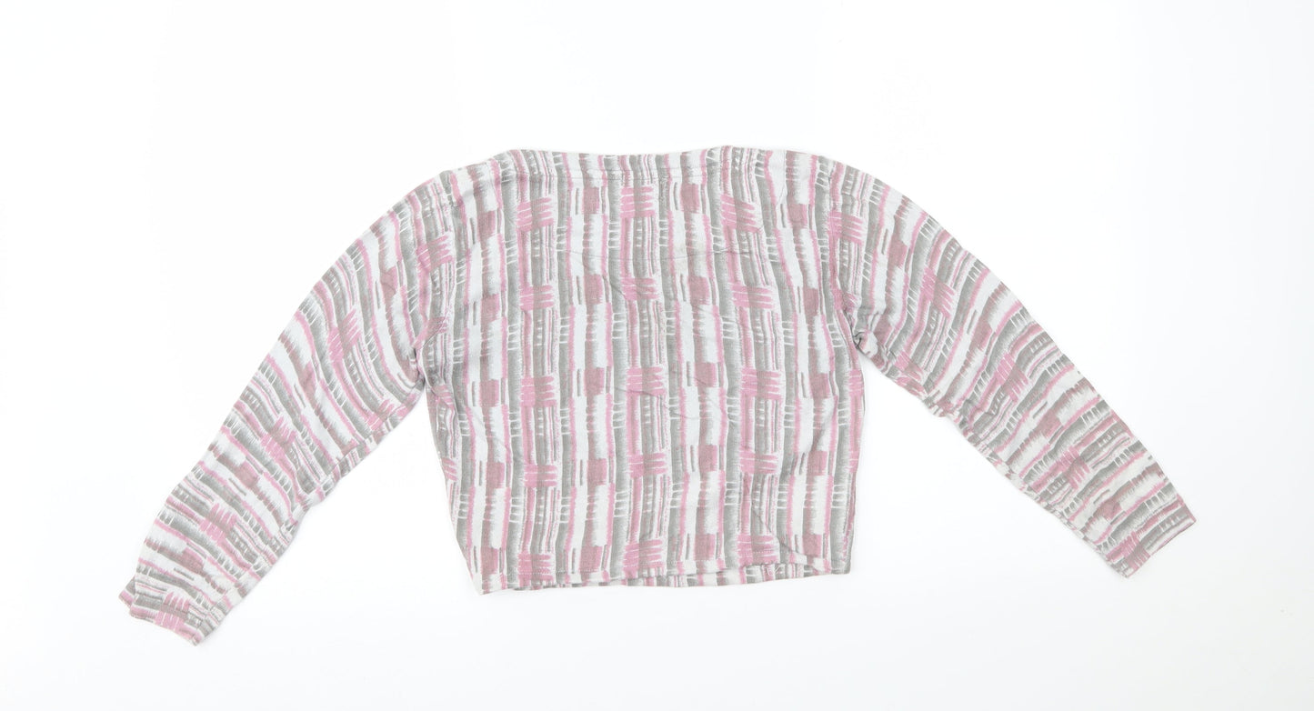 NEXT Womens Multicoloured   Cropped T-Shirt Size 8