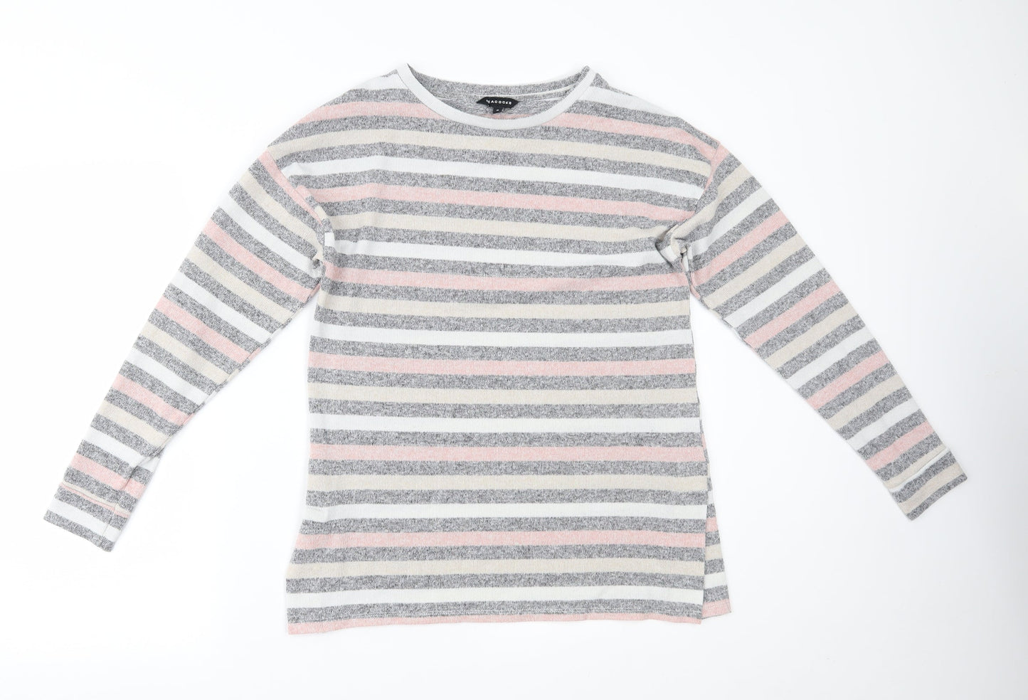Peacocks Womens Multicoloured Striped  Pullover Jumper Size 8