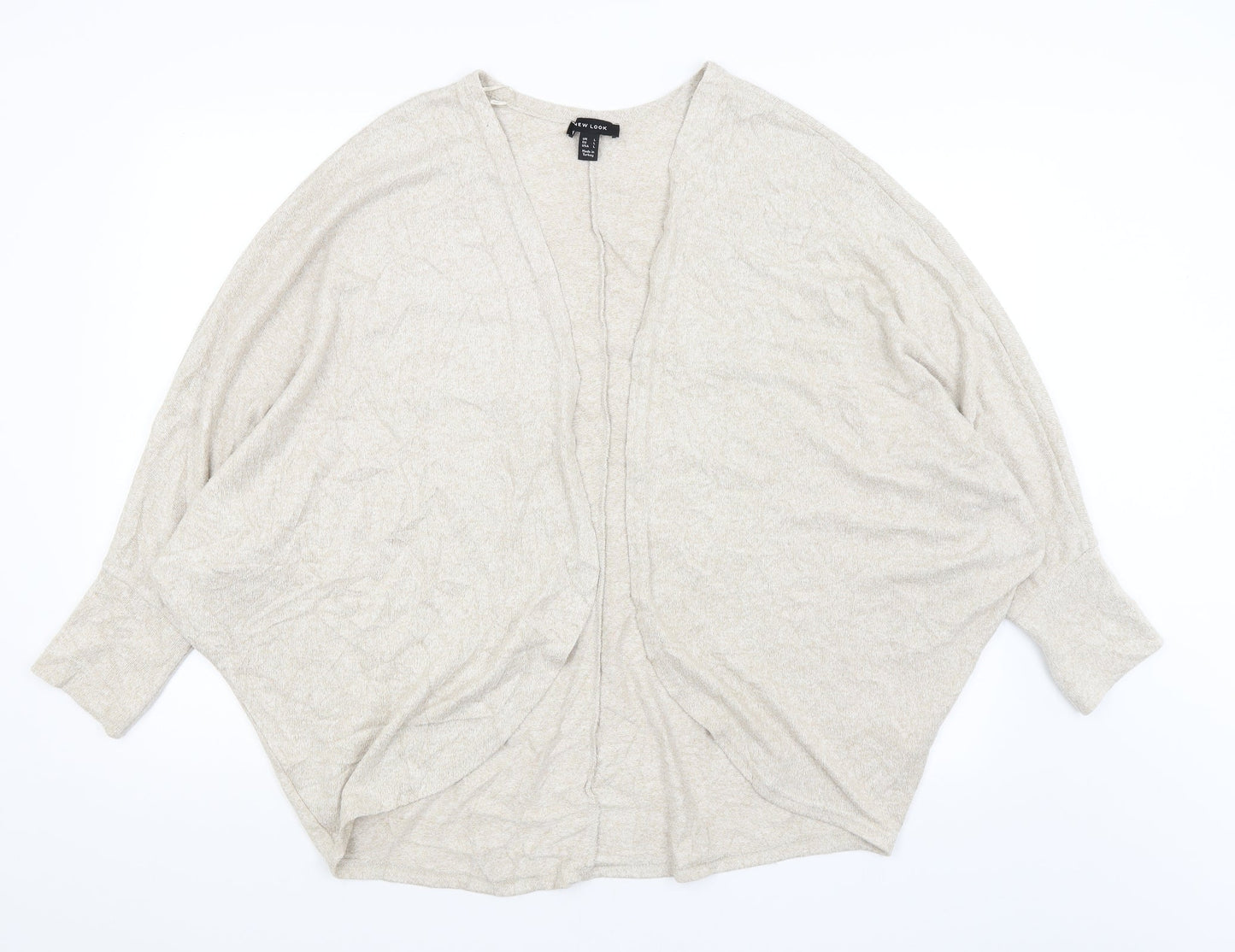 New Look Womens Beige   Wrap Jumper Size L