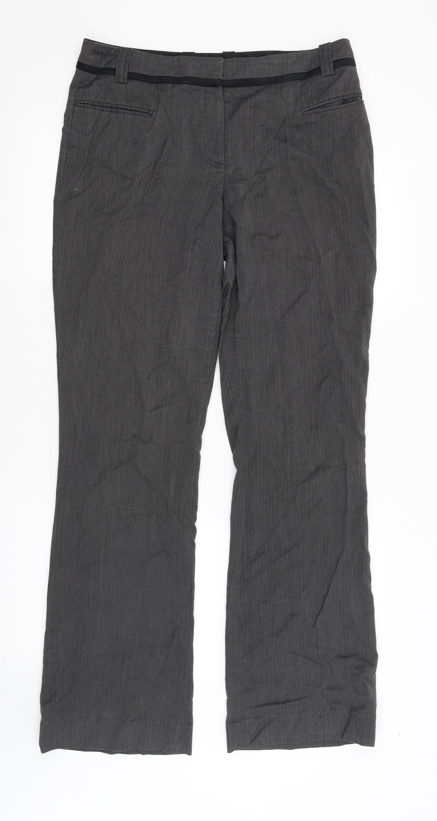 NEXT Womens Grey   Dress Pants Trousers Size 10 L32 in