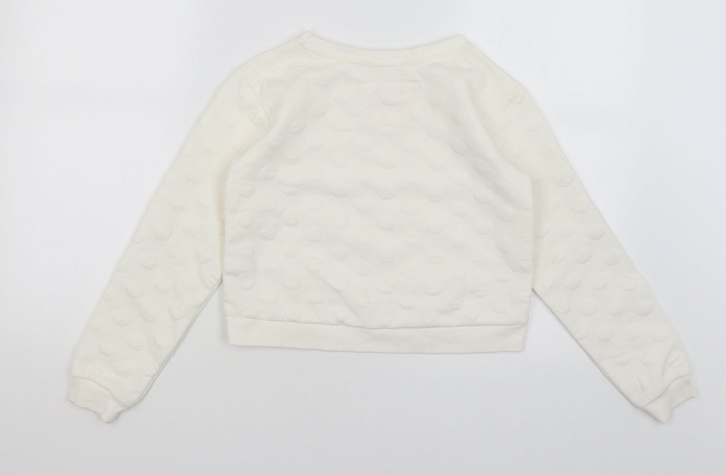 H&M Girls White   Pullover Jumper Size 9-10 Years