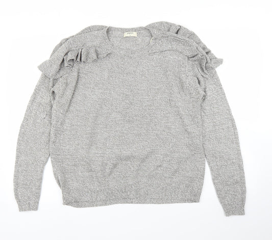 Papaya Womens Grey   Pullover Jumper Size M