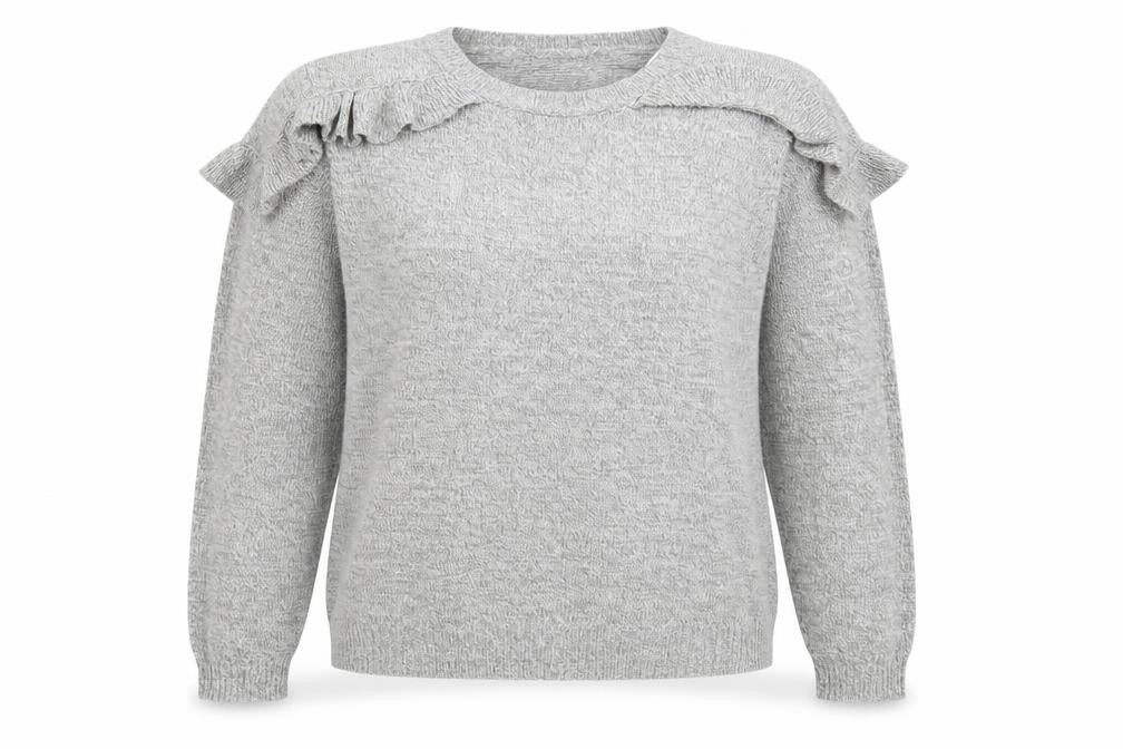 Front view of Papaya women’s grey jumper, size M