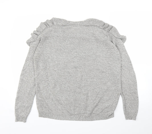 Papaya Womens Grey   Pullover Jumper Size M
