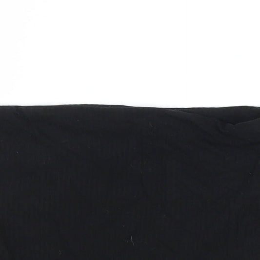 Topshop Womens Black   Cropped Blouse Size 8  - Boob Tube