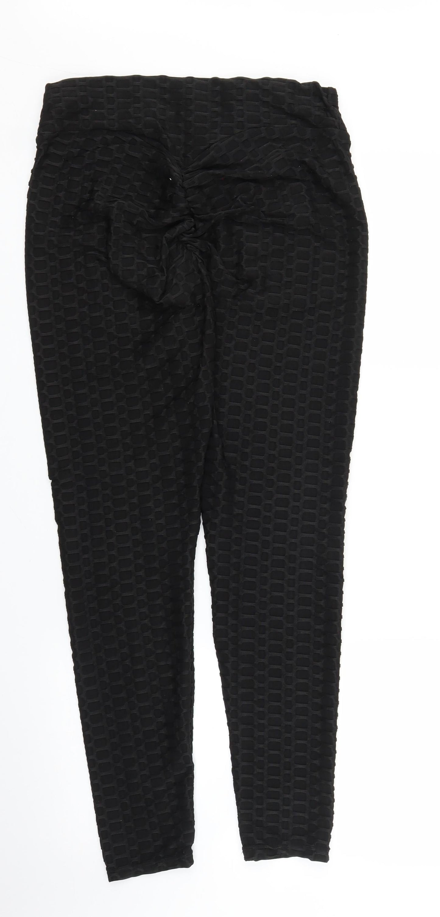 Preworn Womens Black   Carrot Trousers Size L L27 in