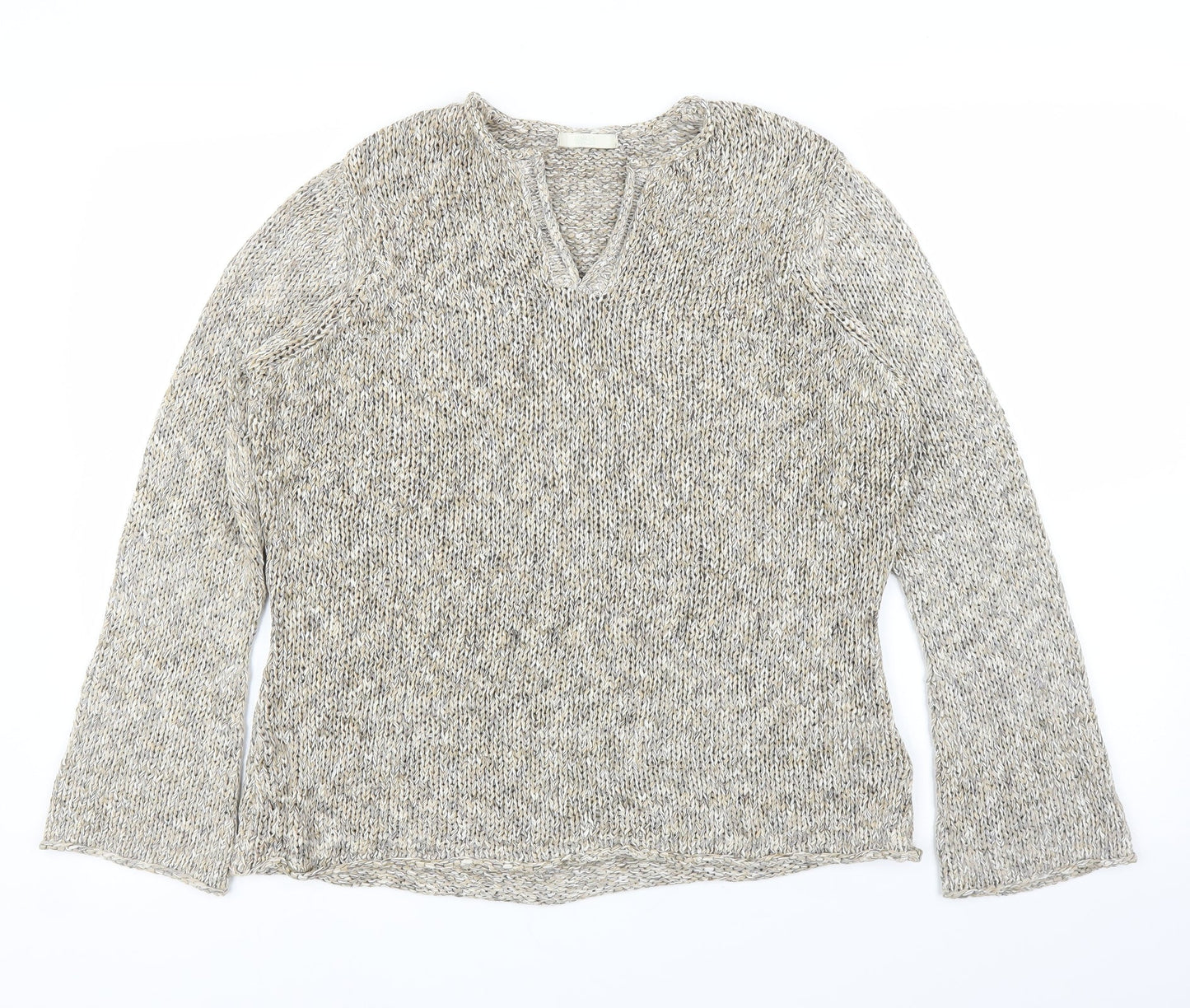 M&S Womens Beige   Pullover Jumper Size 16
