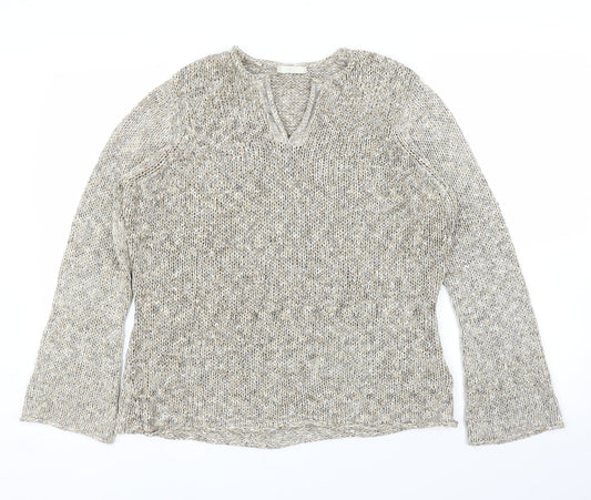 M&S Womens Beige   Pullover Jumper Size 16