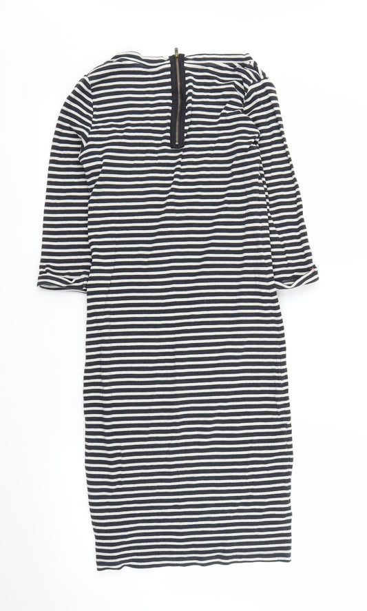 NEXT Womens Blue Striped  Sheath  Size 10