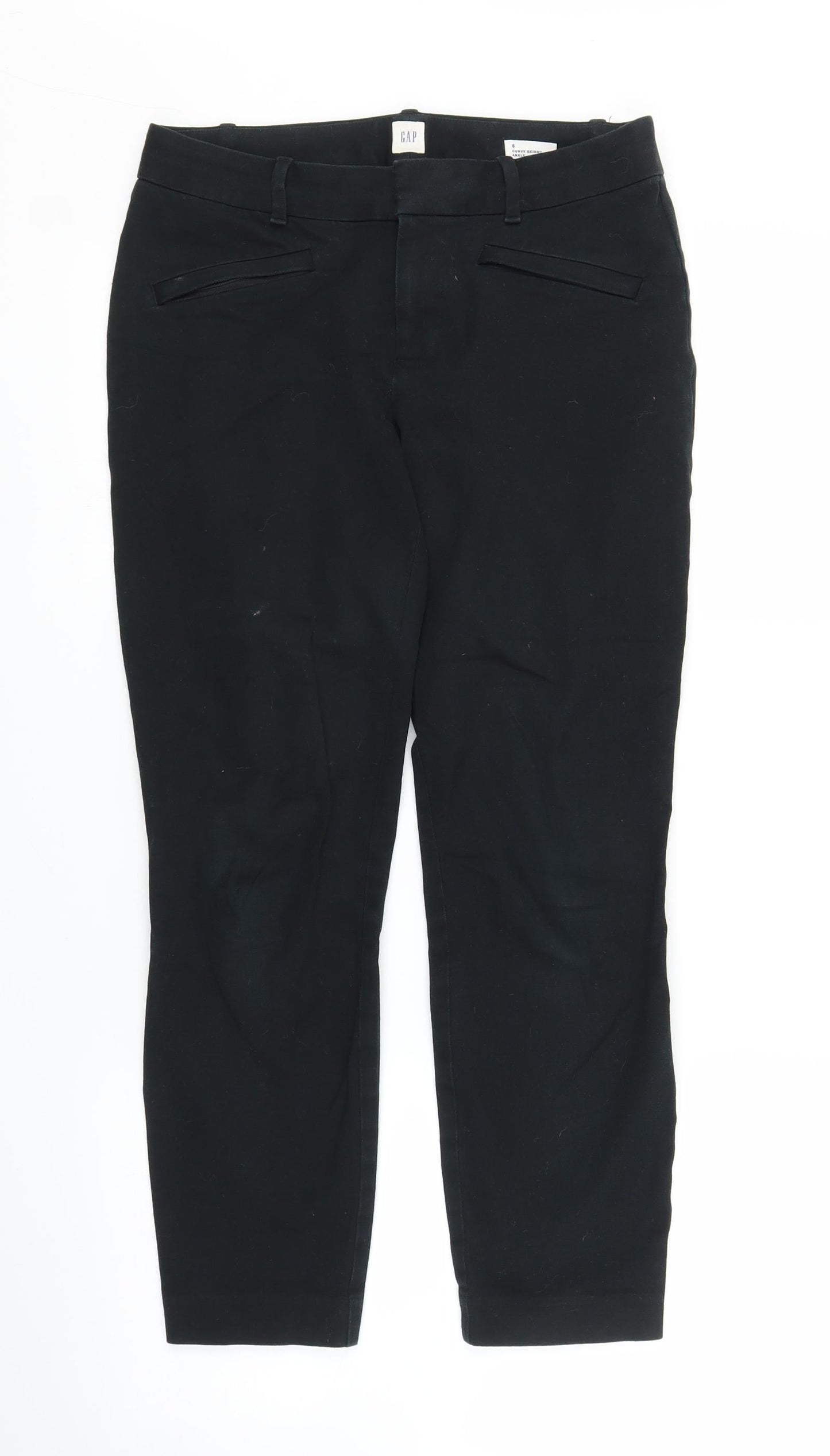 Gap Womens Black   Cropped Trousers Size 6 L24 in