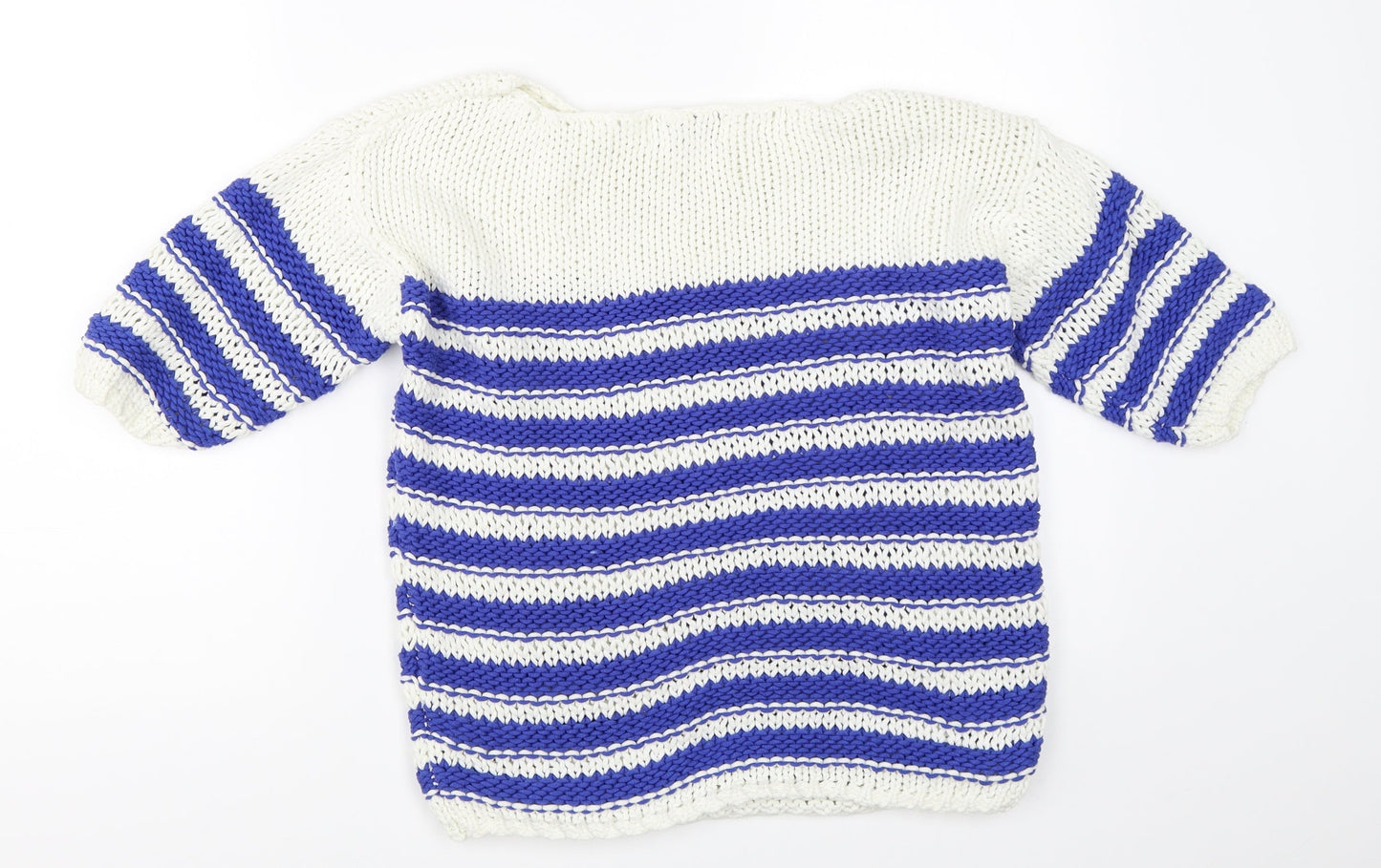 NEXT Womens Blue Striped  Pullover Jumper Size S