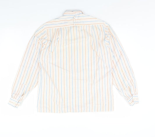 NEXT Womens Ivory Striped  Basic Button-Up Size 12