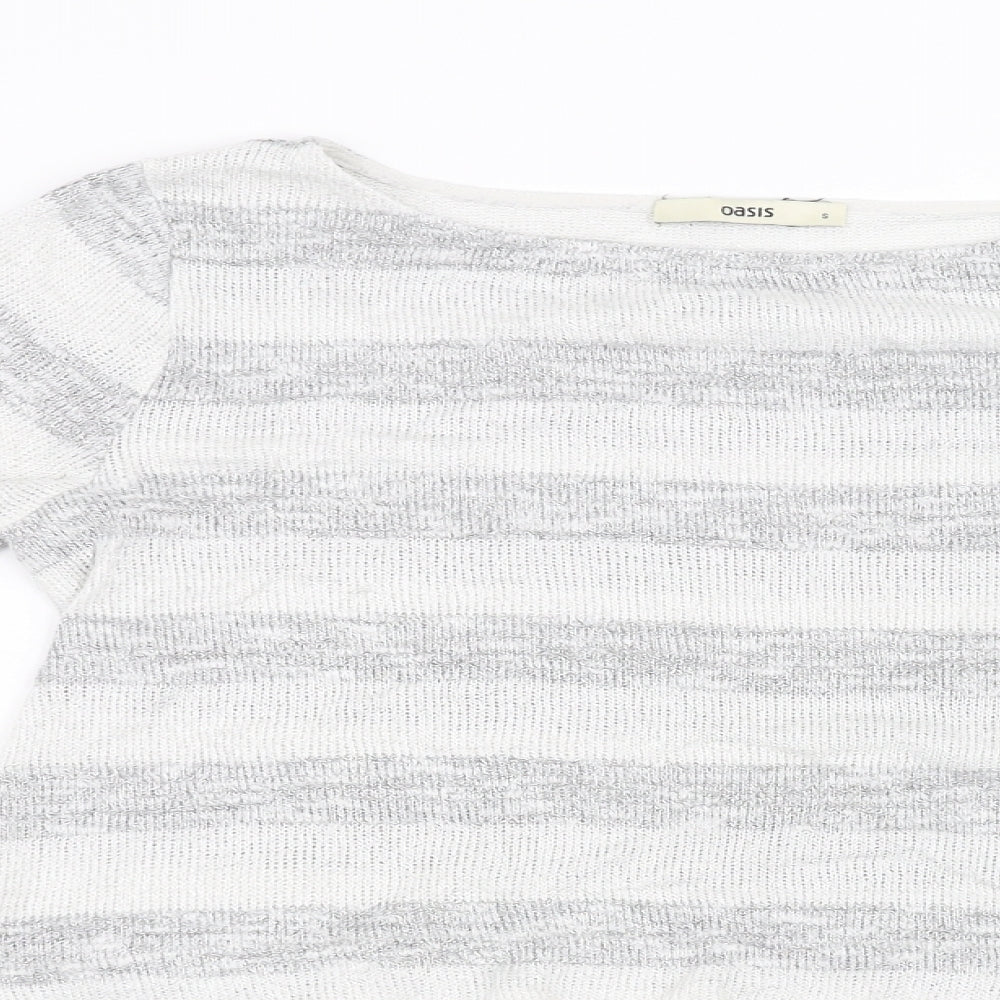 Oasis Womens Grey   Pullover Sweatshirt Size S