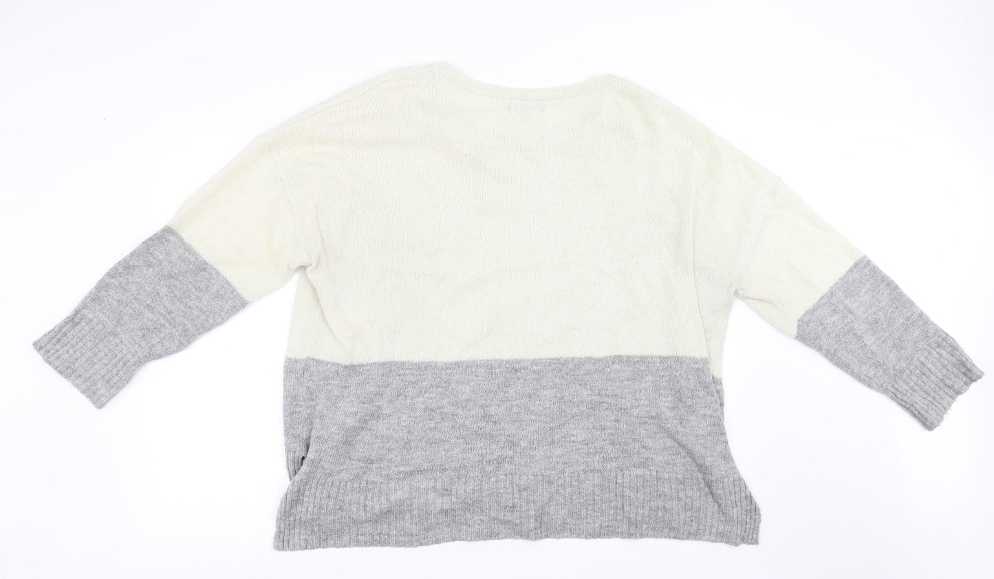 New Look Womens Grey   Pullover Sweatshirt Size L