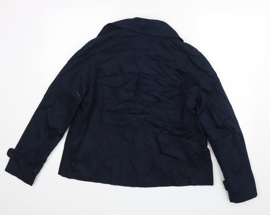 Papaya Womens Blue   Jacket Coat Size 14