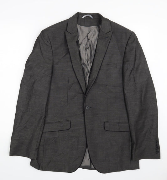 Burton Mens Grey   Jacket Suit Jacket Size 38