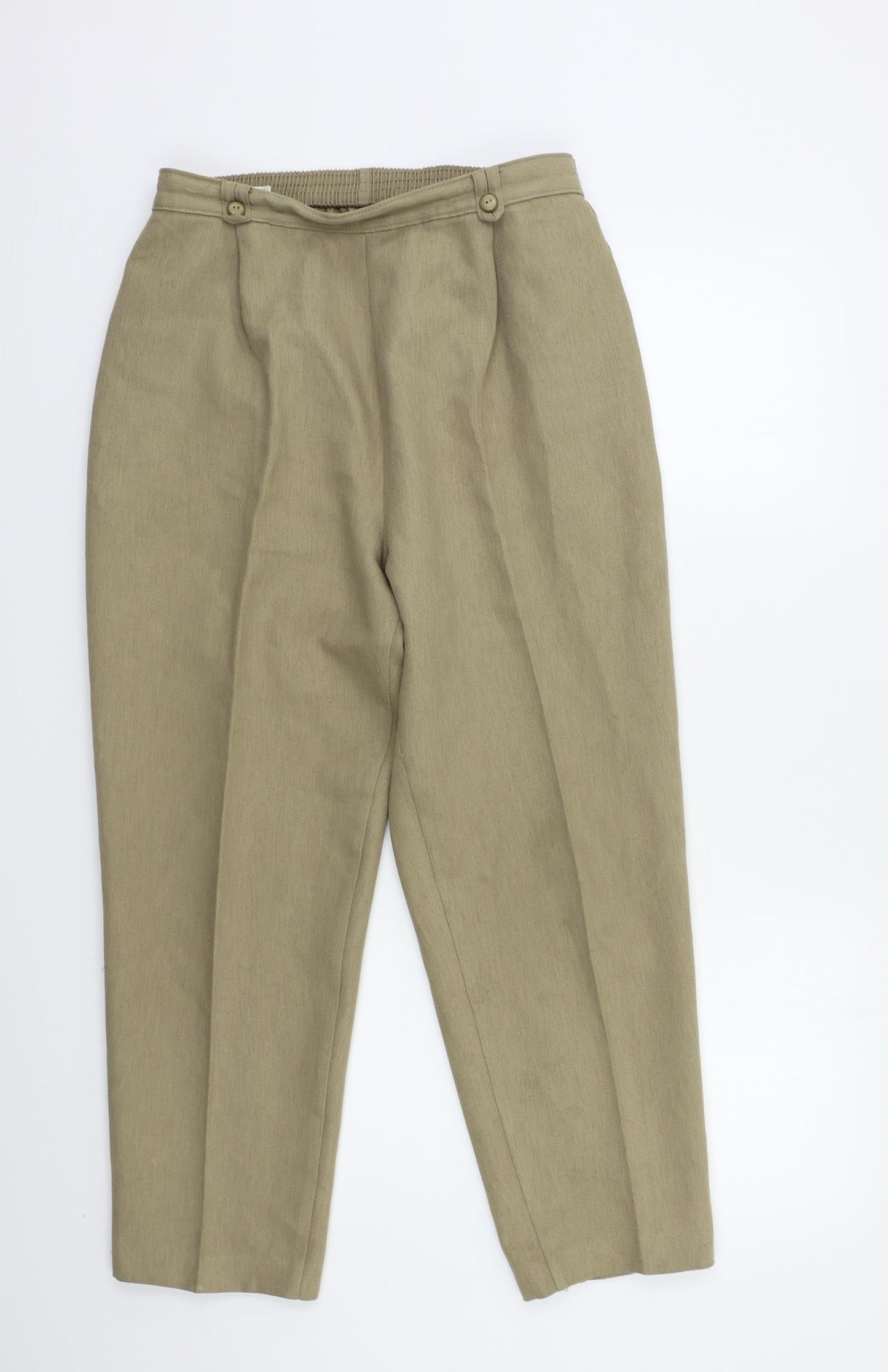 Preworn Womens Beige   Trousers  Size 14 L24 in