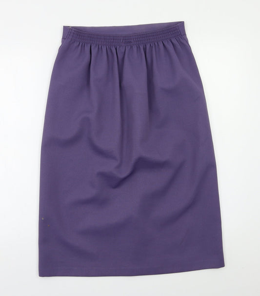Amau Womens Purple   A-Line Skirt Size 14