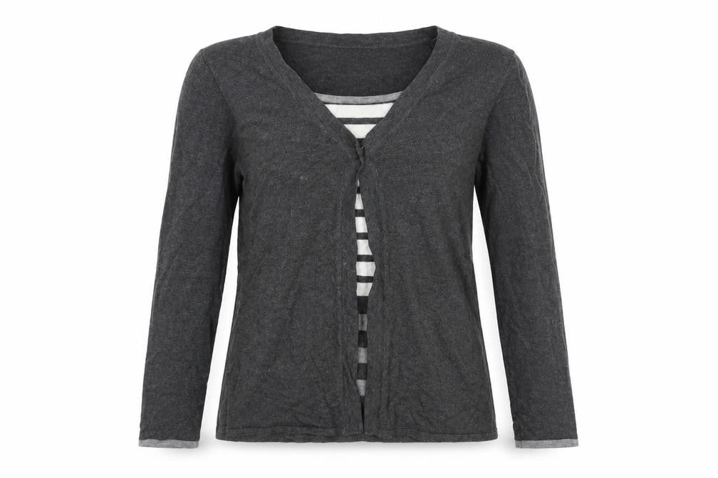 Sky Design Womens Grey   Cardigan Jumper Size S