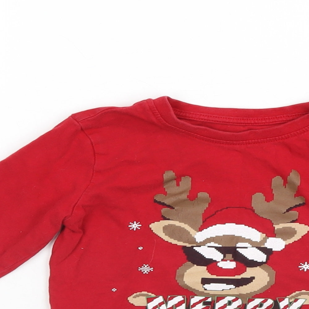 Primark Boys Red   Pullover Jumper Size 2-3 Years