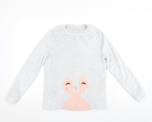George Girls Grey   Pullover Sweatshirt Size 13-14 Years