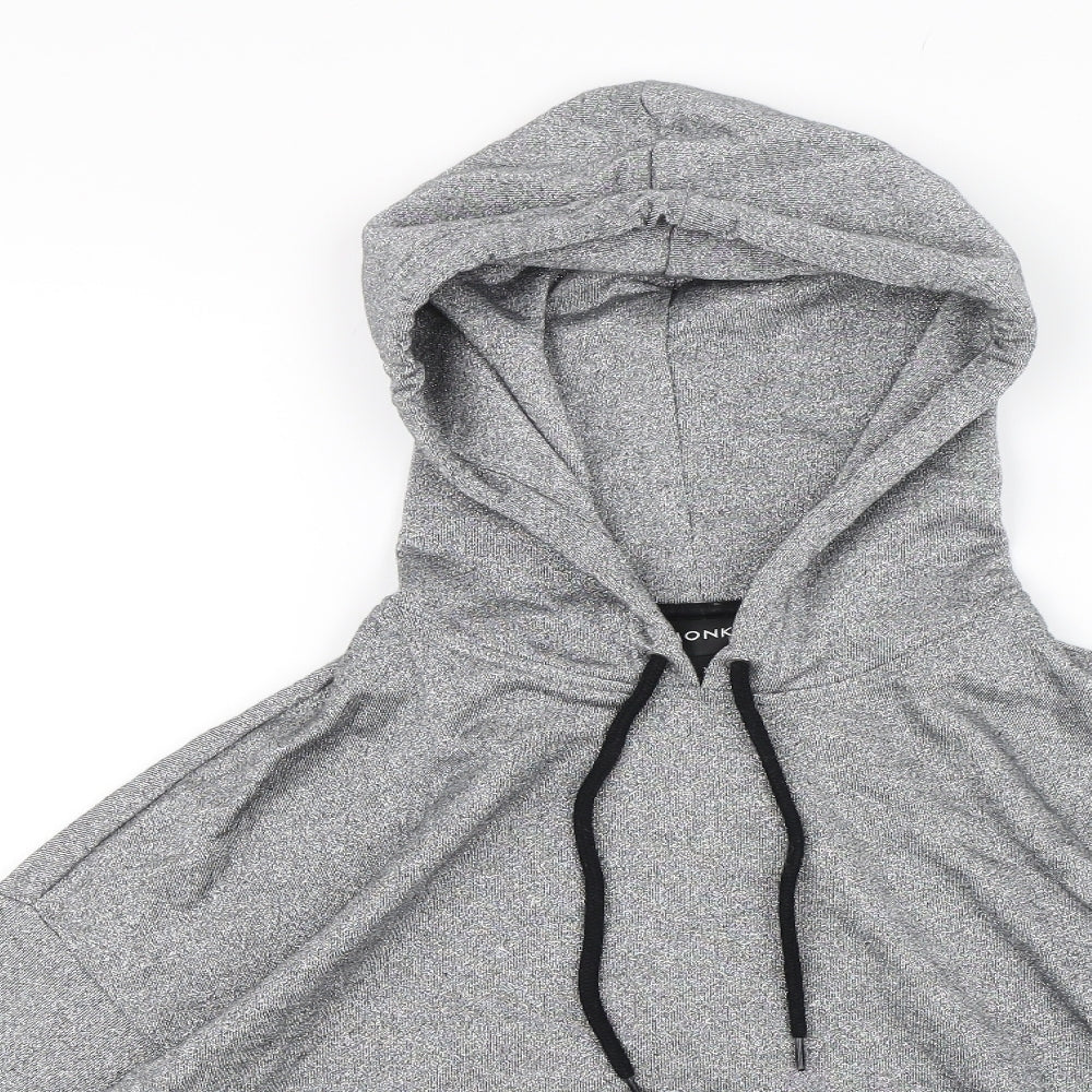 Monkl Womens Grey   Pullover Hoodie Size XS