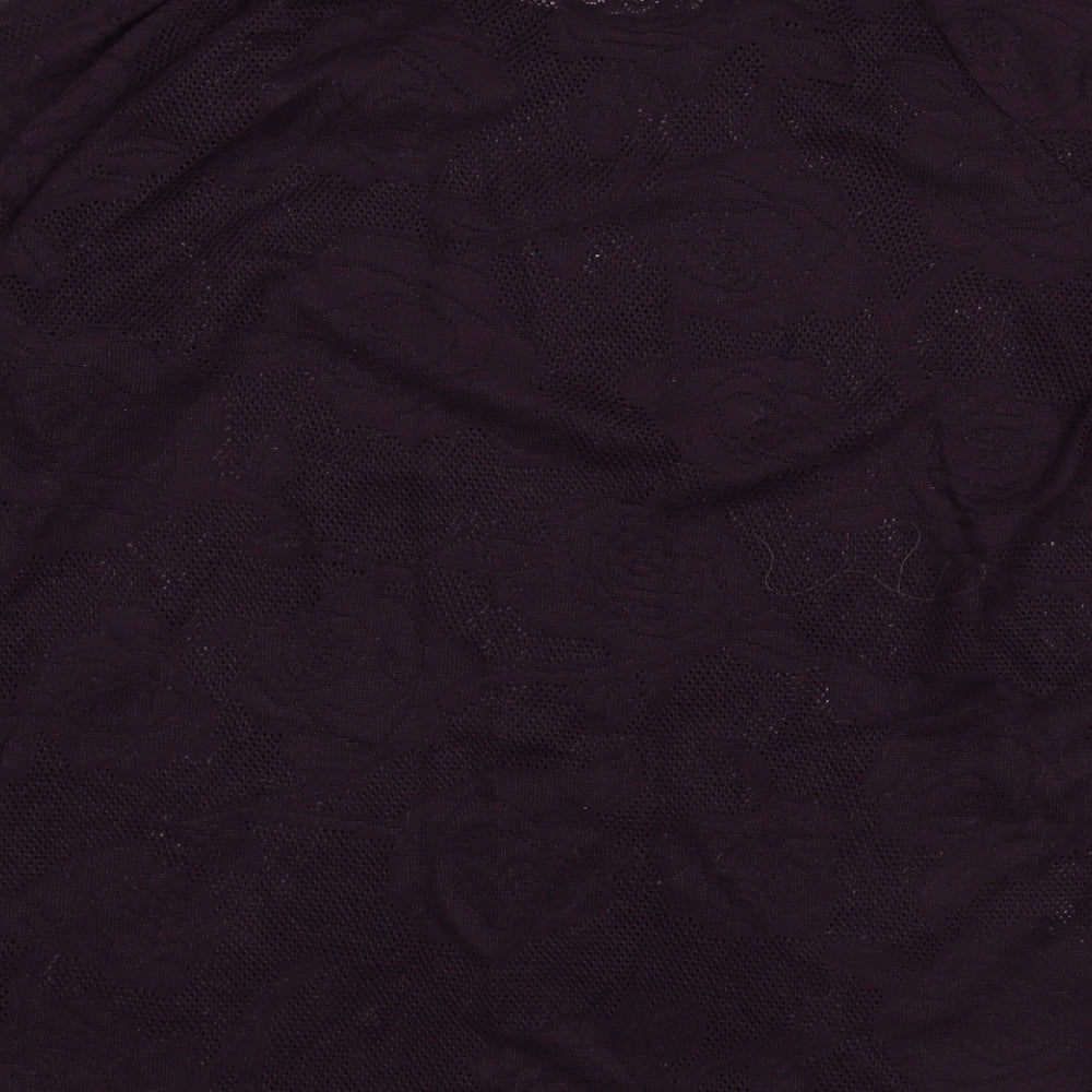 NEXT Womens Purple Floral  Pullover Jumper Size 12