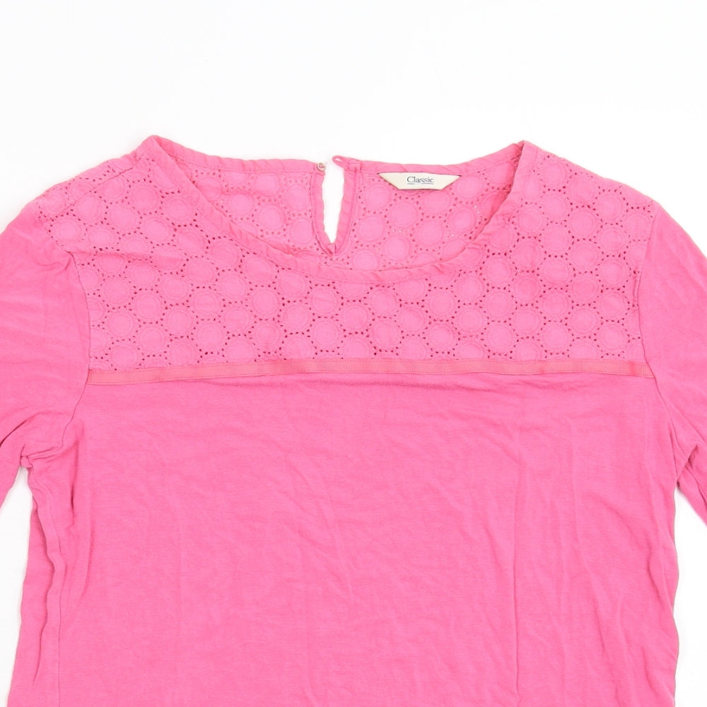 Classic Womens Pink   Basic T-Shirt Size M