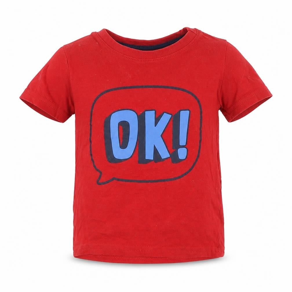 Primark Baby Red Batik  Basic T-Shirt Size 12-18 Months
