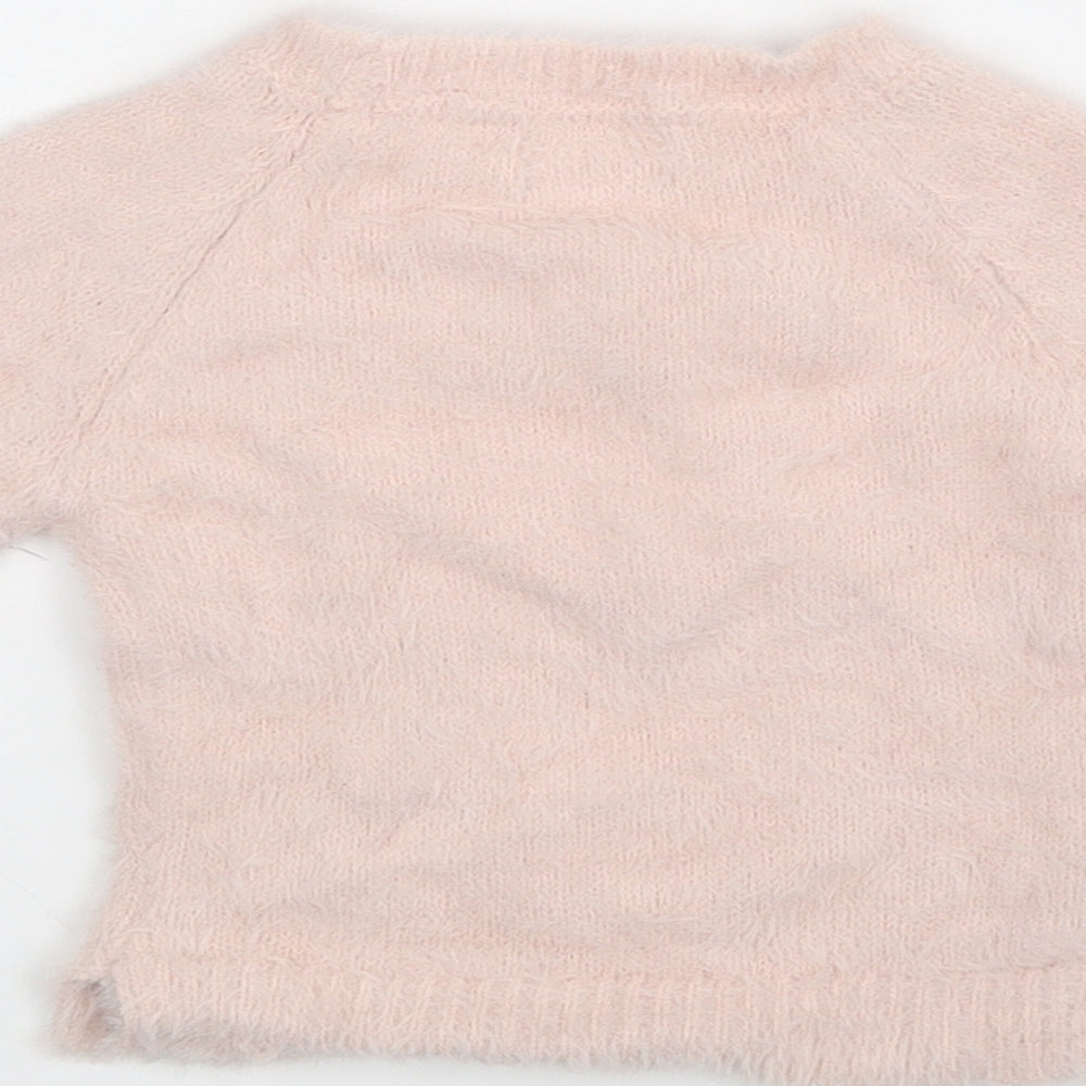 Primark Girls Pink   Pullover Jumper Size 6-9 Months
