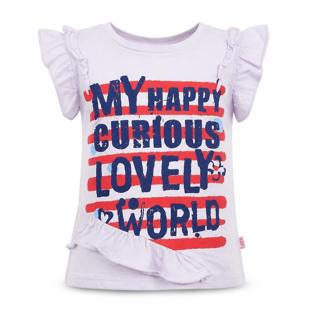 Ginkana Girls Purple   Basic T-Shirt Size 6 Years