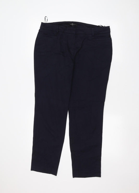 NEXT Womens Blue   Trousers  Size 14 L25 in