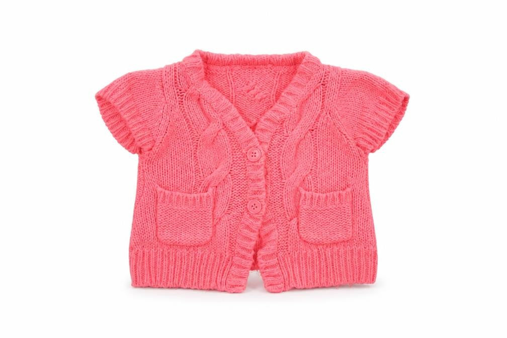 Front view of Cherokee Baby Pink Jacket Coatigan, size 12-18, Months