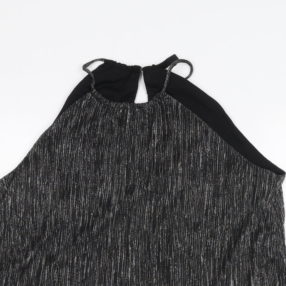 H&M Womens Black   Basic T-Shirt Size 14