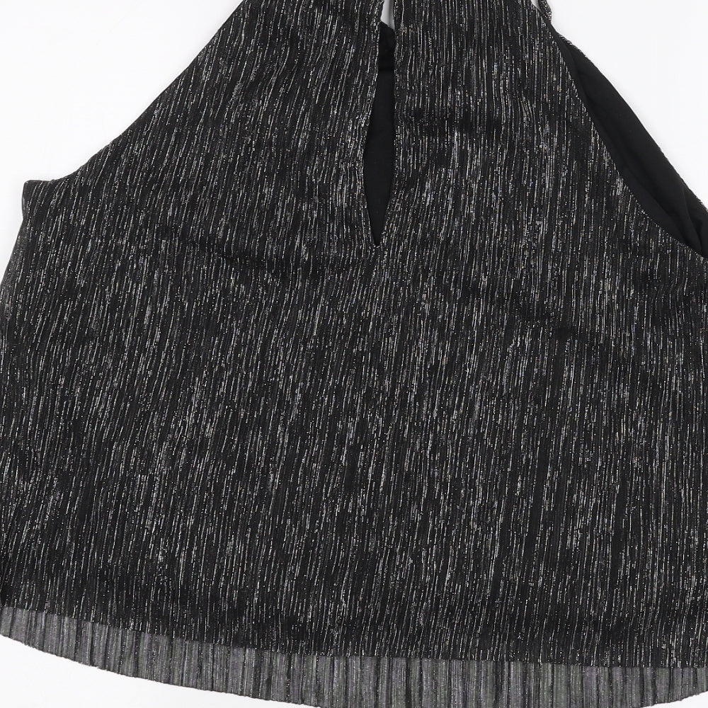 H&M Womens Black   Basic T-Shirt Size 14