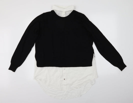 H&M Womens Black   Pullover Jumper Size M