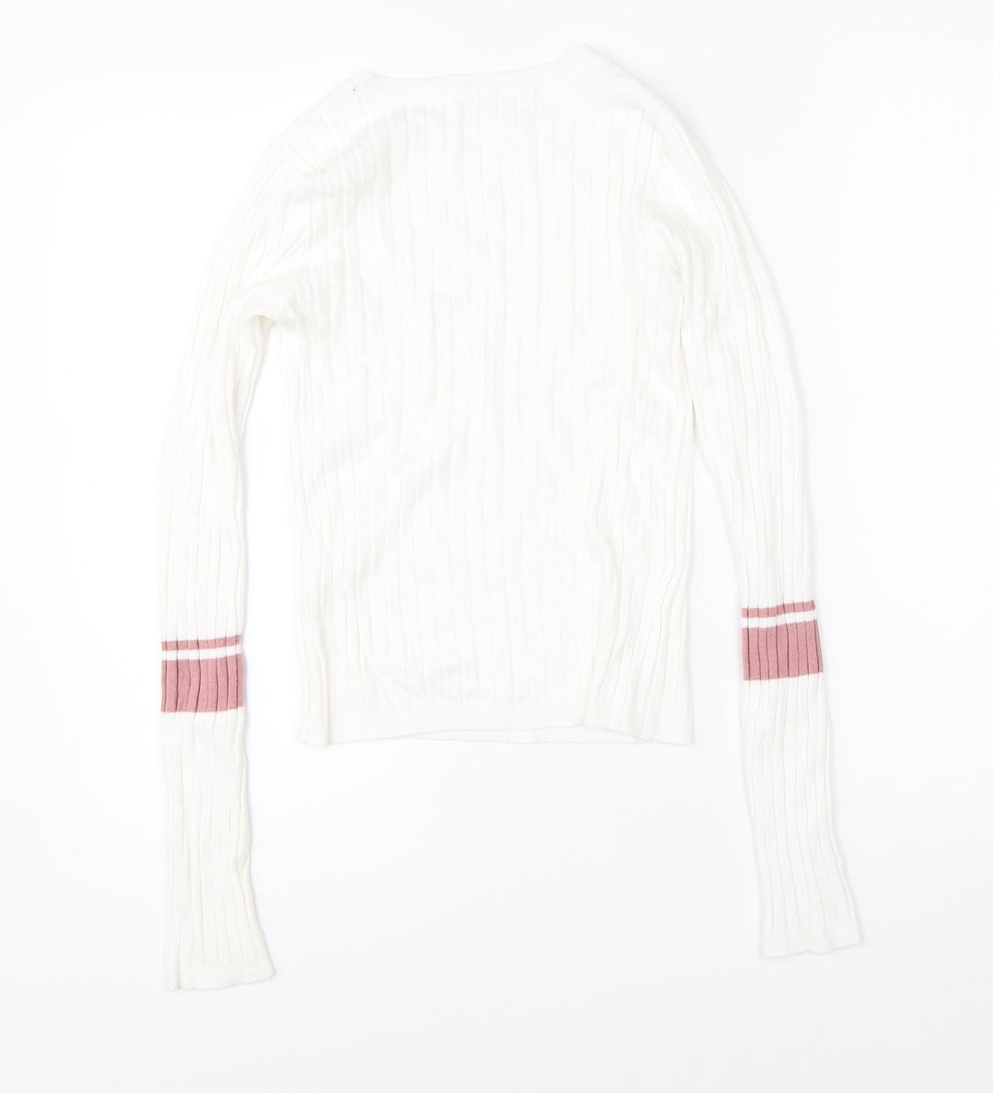 Sinsay Womens White   Pullover Jumper Size S