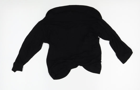 Preworn Womens Black   Cardigan Jumper Size L