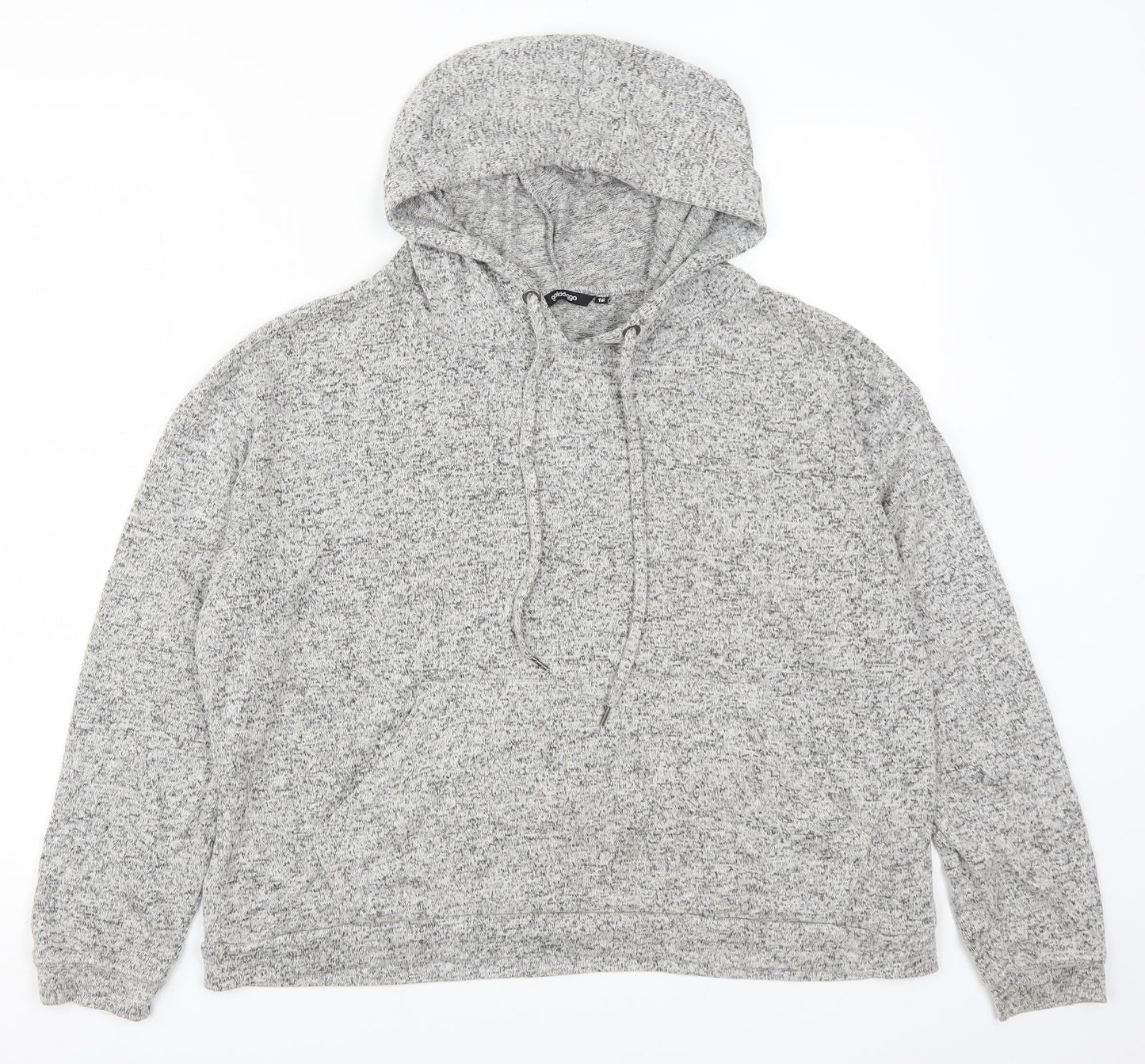 Goldigga Womens Grey   Pullover Hoodie Size 12